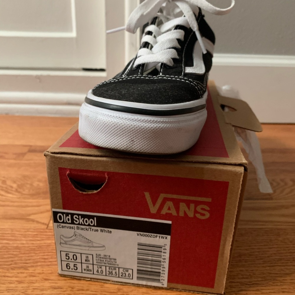 Black and White old school vans